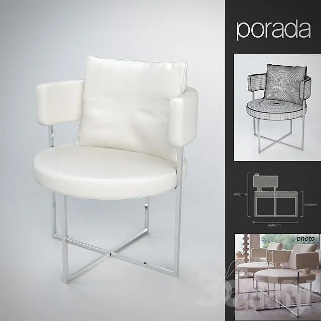 PORADA _ Sirio Poltrona 3D Model