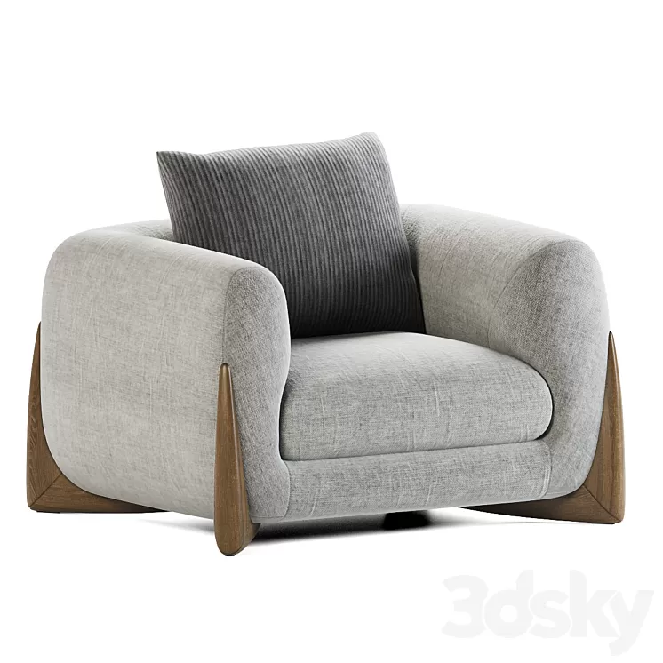 Porada Armchair Softbay 3D Model Free Download