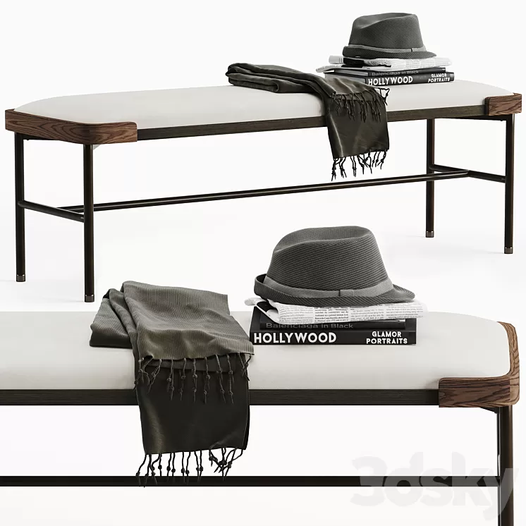 Porada astol bench 3D Model Porada astol bench 3D Model