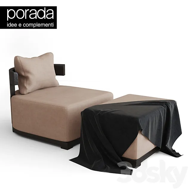 Porada Bea armchair 3D Model