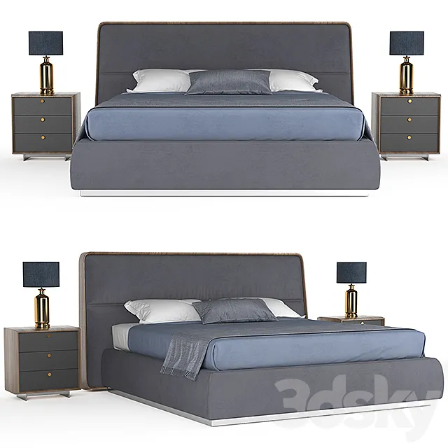 porada bed 3D Model porada bed 3D Model