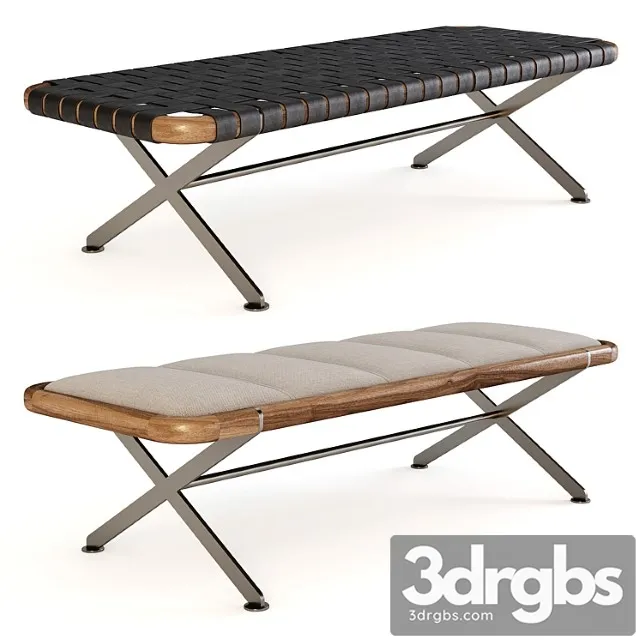 Porada Bench Axxia And Axxia Cuoio 3D Model Download