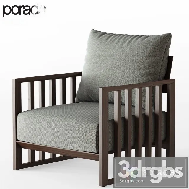 Porada Bolerina Armchair 3D Model Download