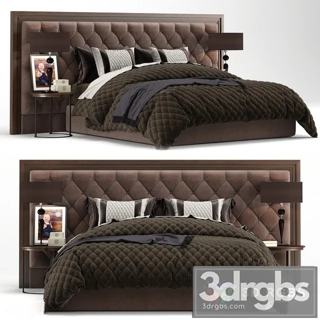 Porada Brown Bed 3D Model Download Porada Brown Bed 3D Model Download