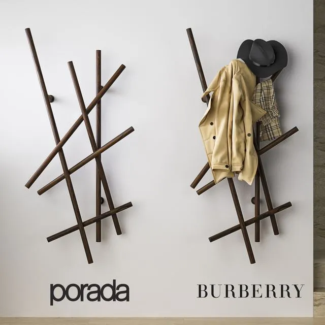 Porada & Burberry Hallway Set 3D Model