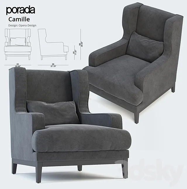 Porada \ Camille 3D Model