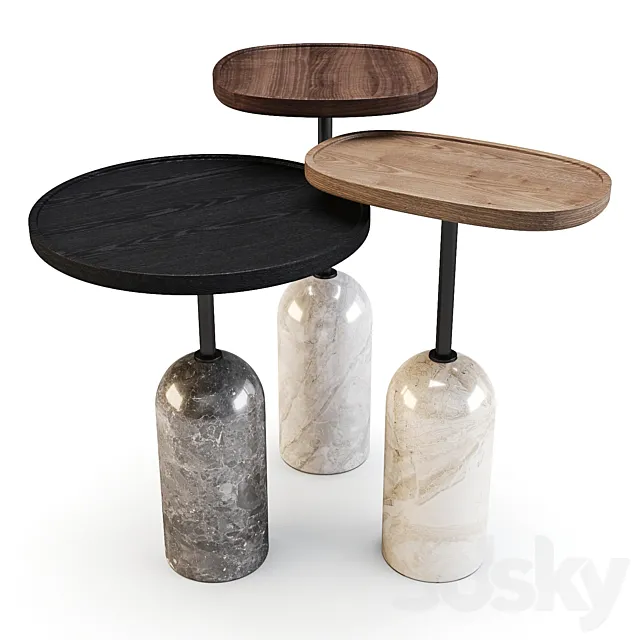 Porada: Ekero – Side Tables 3D Model