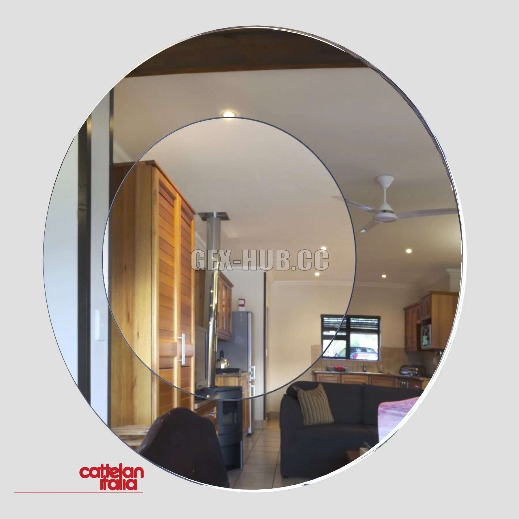 Porada Forvanity Round Mirror 3D Model