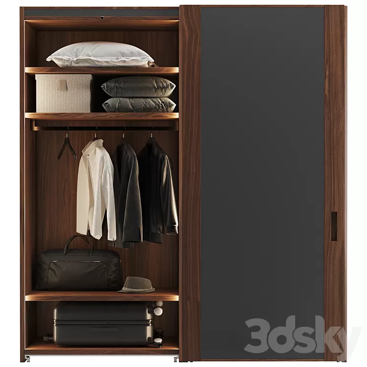 Porada Gladko Wardrobe 3D Model Free Download