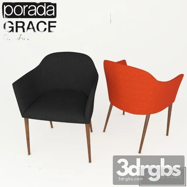 Porada Grace Chair 3D Model Download
