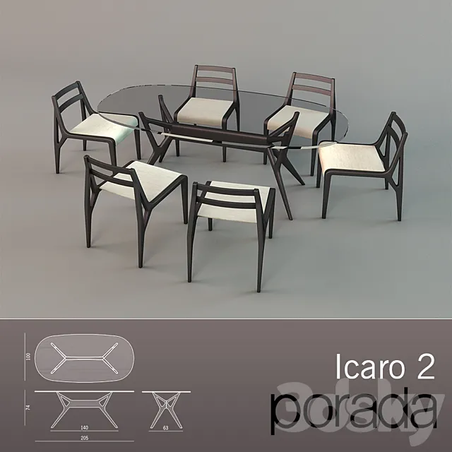 Porada. Icaro 2 3DModel Porada. Icaro 2 3DModel