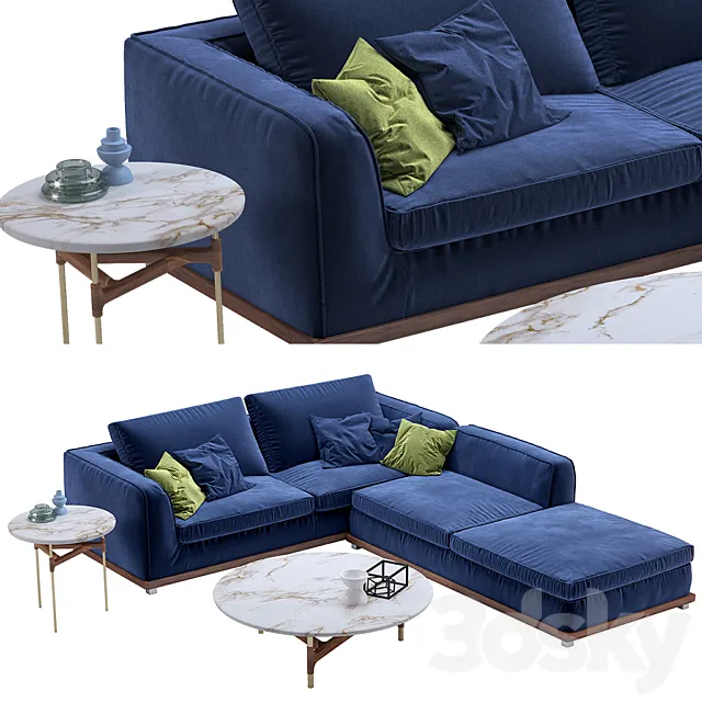 PORADA KIRK SOFA 3D Model