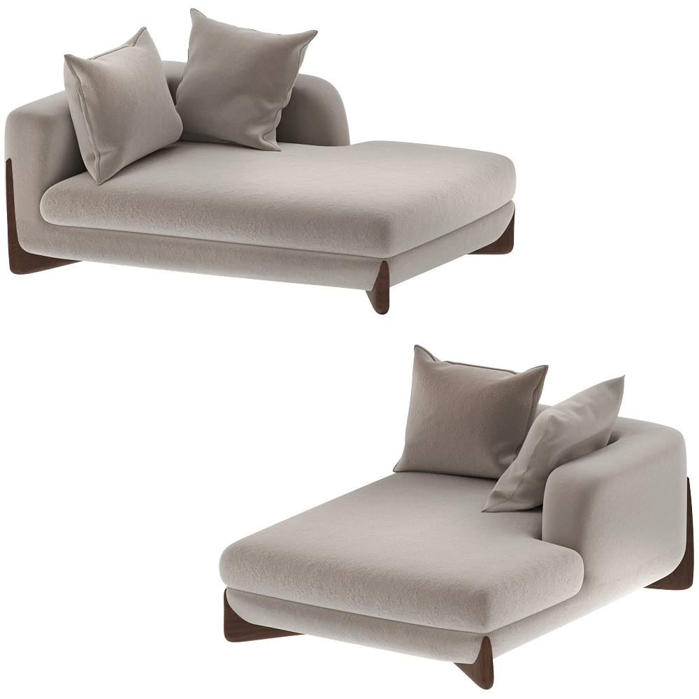 Porada – Modular sofa SOFTBAY CHAISE LONGUE 3D Model