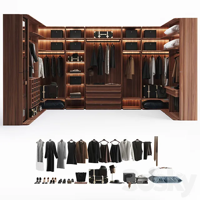 Porada My suite wardrobe 3D Model