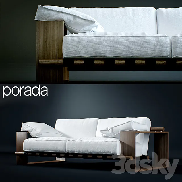 Porada Panama Divano 3D Model Porada Panama Divano 3D Model