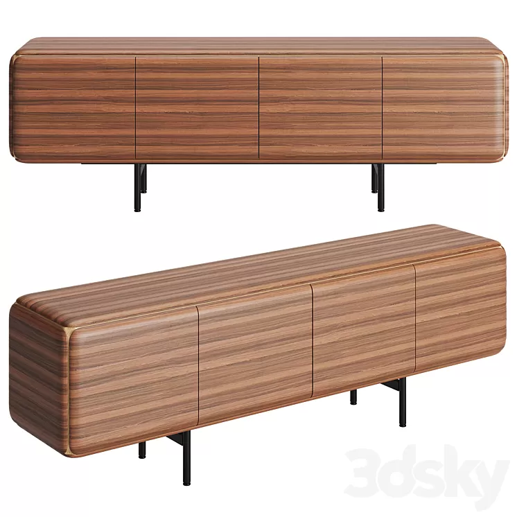 Porada Pebble Sideboard 3D Model Porada Pebble Sideboard 3D Model