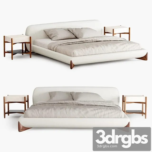 Porada Softbay Bed 3D Model Download Porada Softbay Bed 3D Model Download