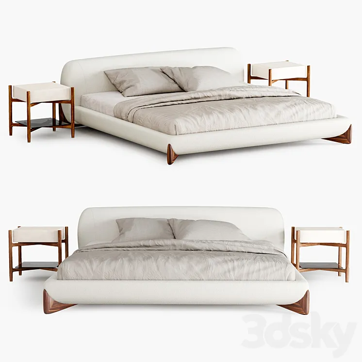 PORADA SOFTBAY BED 3D Model Free Download