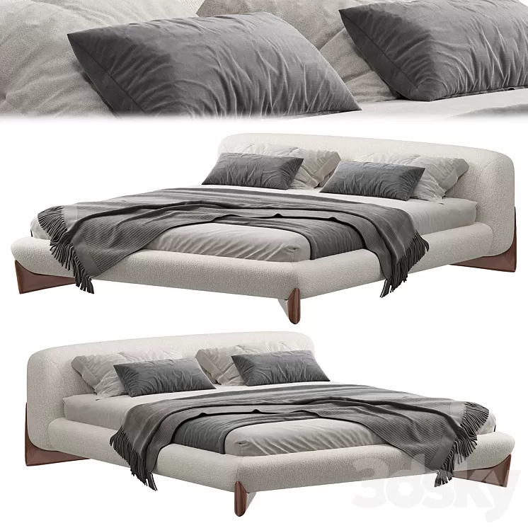 Porada Softbay Bed 3D Model Free Download