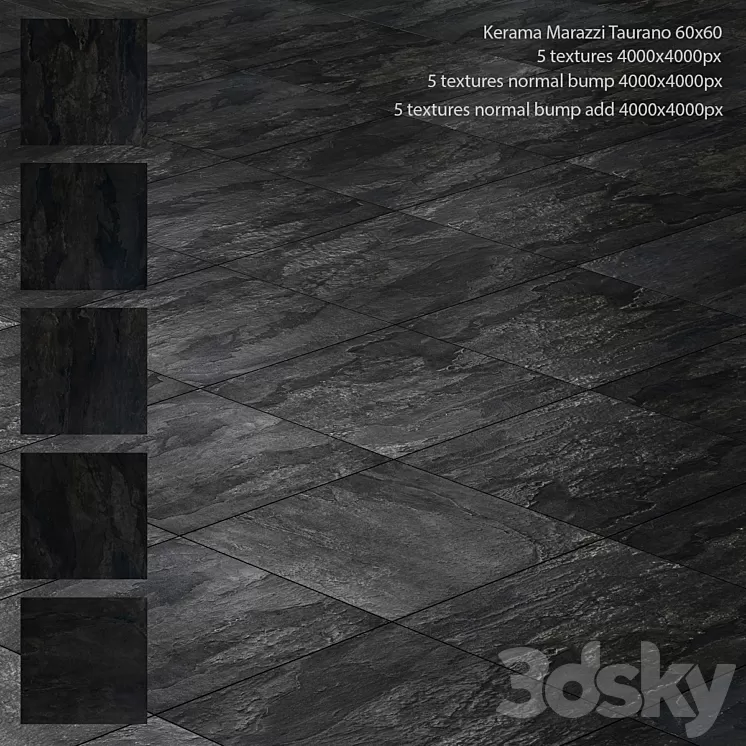 Porcelain stoneware Kerama Marazzi Taurano 3D Model Free Download