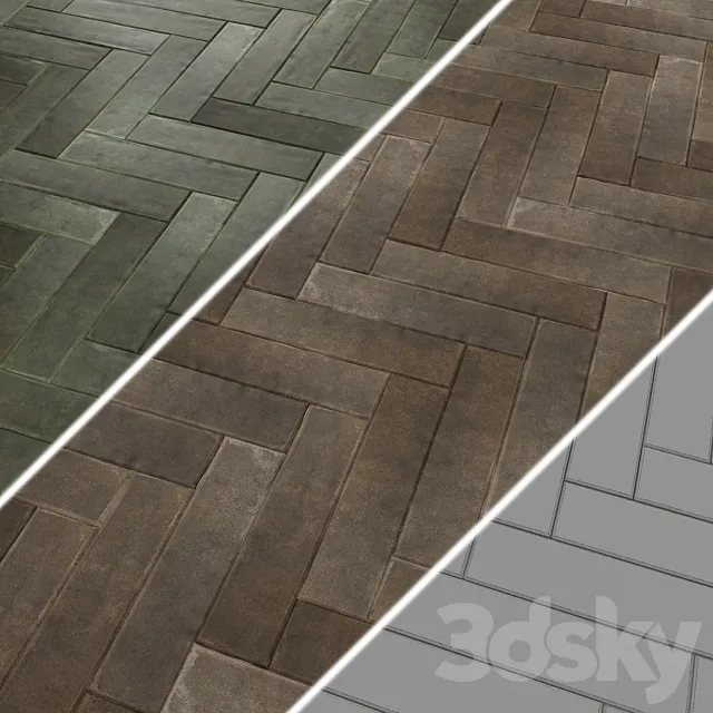 Porcelain stoneware tiles EQUIPE ARGILE 6×24.6 cm 3D Model Porcelain stoneware tiles EQUIPE ARGILE 6×24.6 cm 3D Model