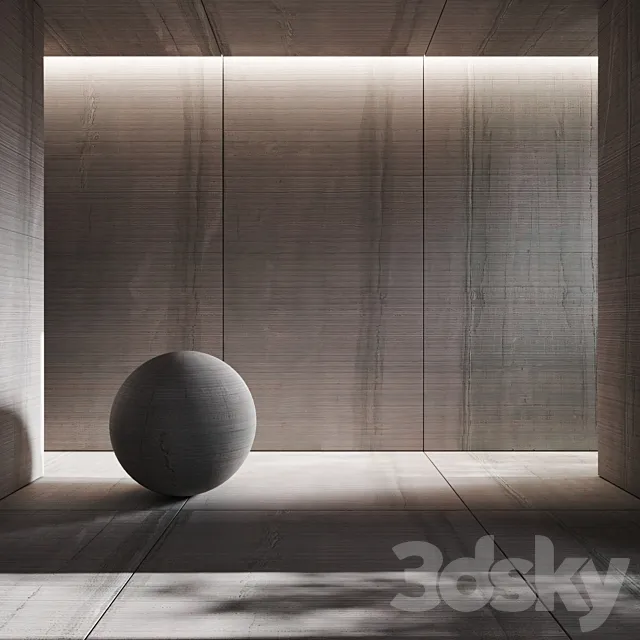 Porcelain tile Dark Gray Backface 3D Model