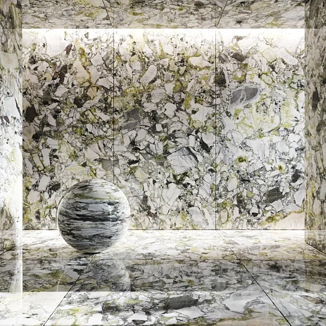 Porcelain tile Ocean white 3D Model Porcelain tile Ocean white 3D Model