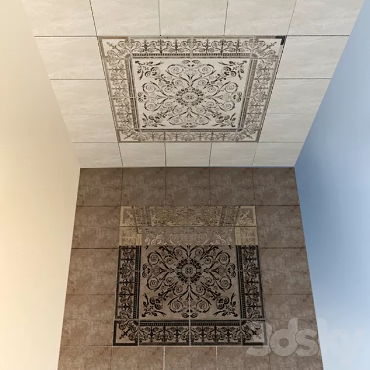 Porcelain tiles Cerdomus – Dynasty Collection 3D Model