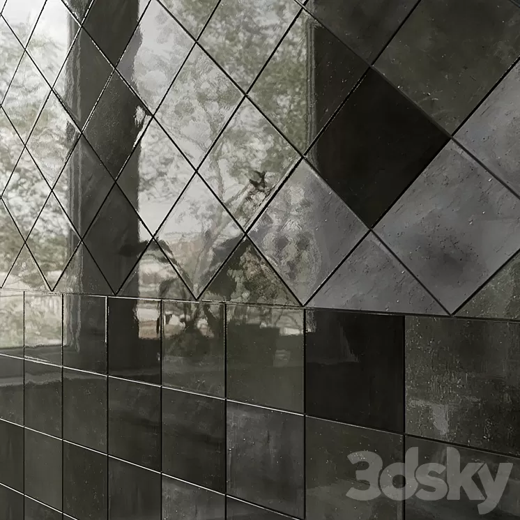 Porcelain Wall & Floor Tile Artisan Mosaic 3D Model Free Download