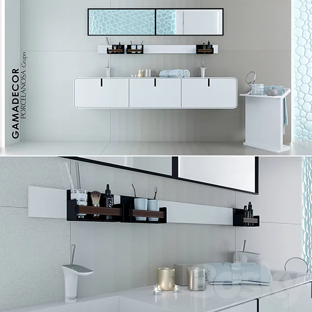 PORCELANOSA Grupo Gama decor – Ciclo and decor 3D Model PORCELANOSA Grupo Gama decor – Ciclo and decor 3D Model