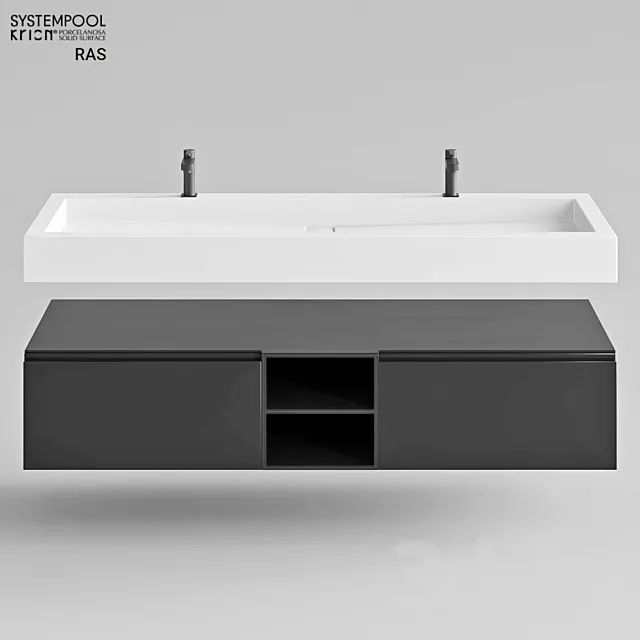 PORCELANOSA KRION RAS series 3D Model PORCELANOSA KRION RAS series 3D Model