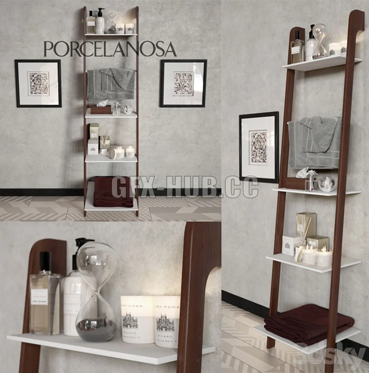 Porcelanosa Ladder 3D Model Porcelanosa Ladder 3D Model