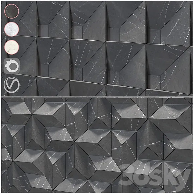 Porcelanosa L’Antic Colonial HIGHLANDS HIGHLANDS SQUARE 3D Model