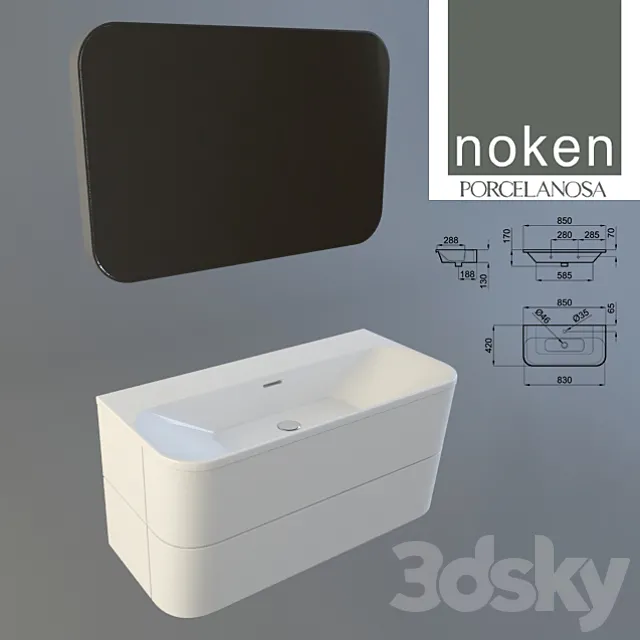 Porcelanosa Noken Bela 3D Model Porcelanosa Noken Bela 3D Model