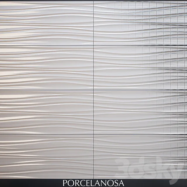 Porcelanosa Oxo Line Blanco 3DModel Porcelanosa Oxo Line Blanco 3DModel