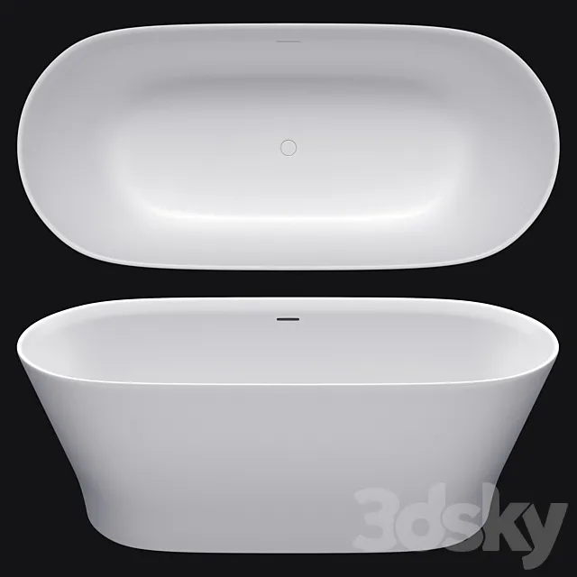 Porcelanosa SLIM _ freestanding bathtub 3D Model