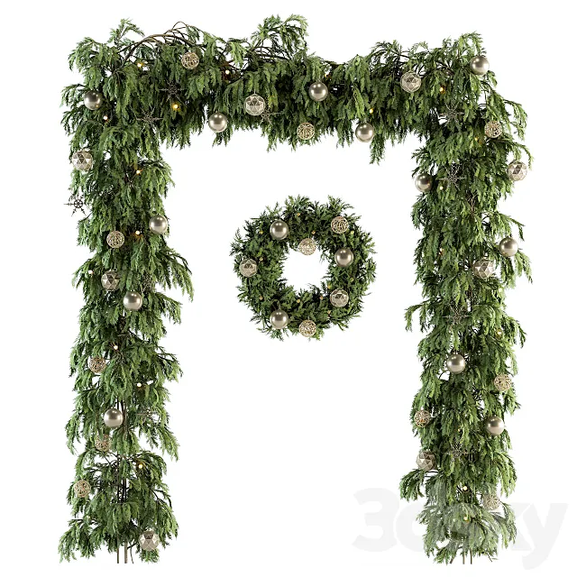 porch decorating christmas – Christmas Set 22 3D Model porch decorating christmas – Christmas Set 22 3D Model