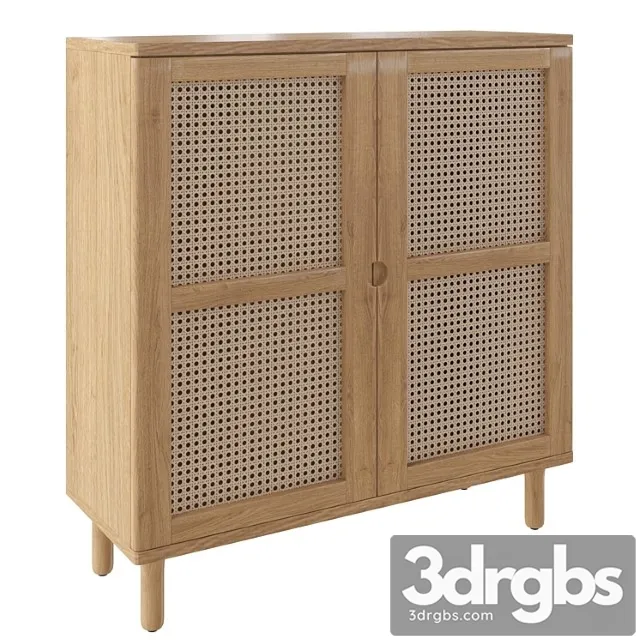 Porous Double Towel Cupboard 3D Model Download