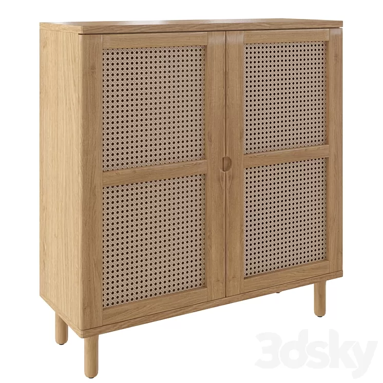 Porous Double Towel Cupboard 3D Model Free Download