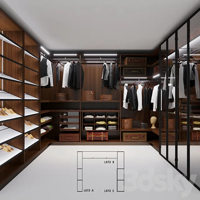 Porro closet 3D Model
