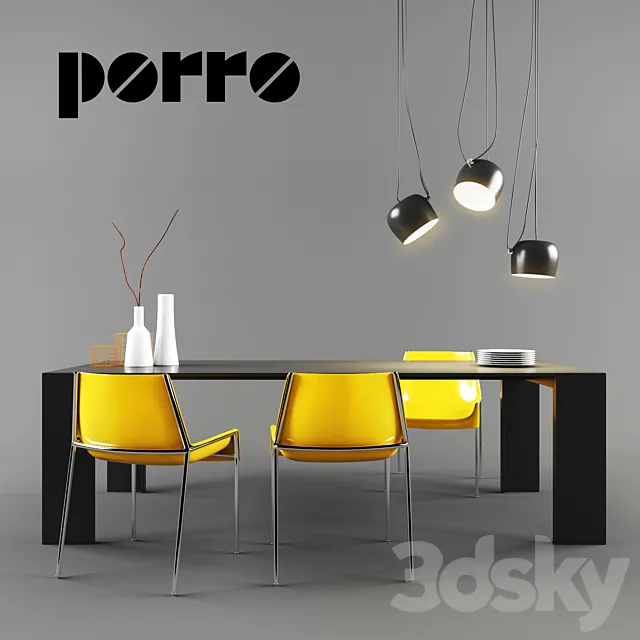 Porro Set 01 3DModel