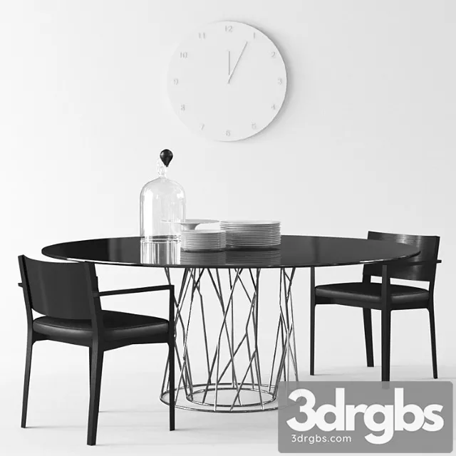 Porro synapsis table and como chair 2 3D Model Download Porro synapsis table and como chair 2 3D Model Download