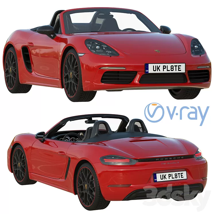 Porsche 718 Boxster S 3D Model