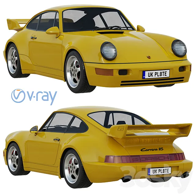Porsche 911 3.8 Carrera RS (964) 3D Model