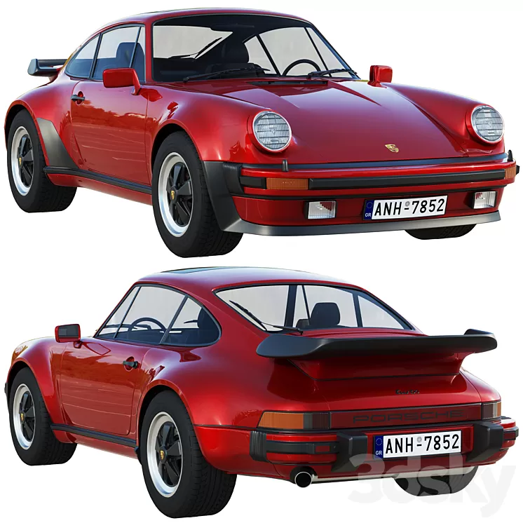 Porsche 911 930 Turbo 1975 – 1989 3D Model