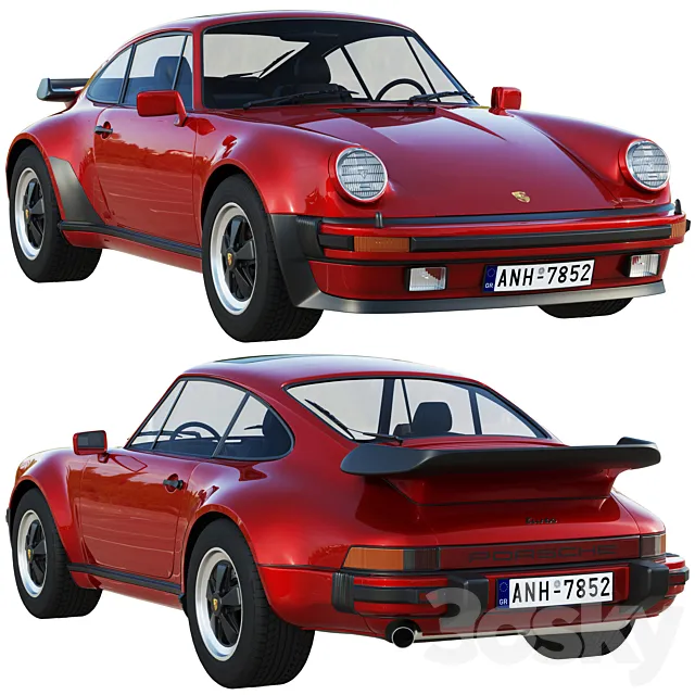 Porsche 911 930 Turbo 1975 – 1989 3D Model