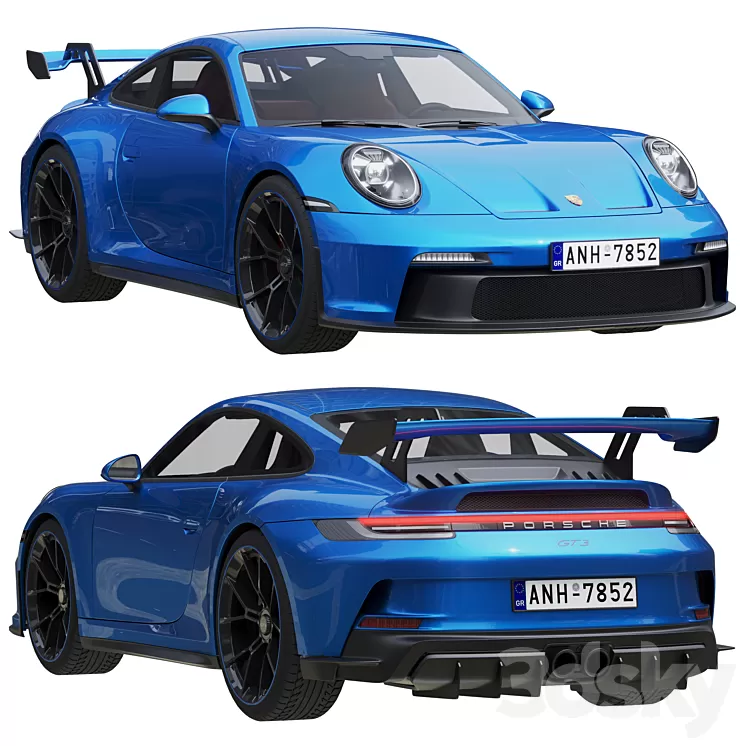 Porsche 911 GT3 2021 3D Model