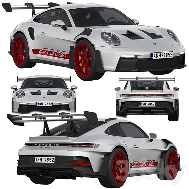 Porsche 911 GT3 RS 2022 3D Model