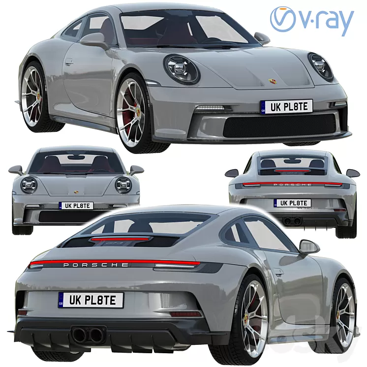 Porsche 911 GT3 Touring 2022 3D Model