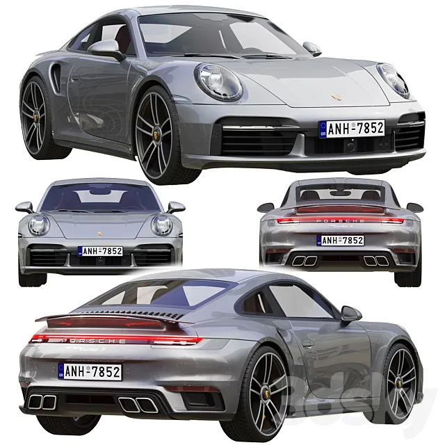 Porsche 911 Turbo S 2021 3DModel